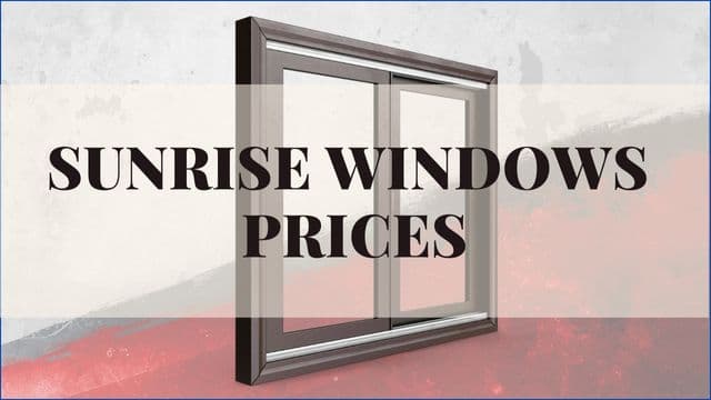 Sunrise Windows Prices